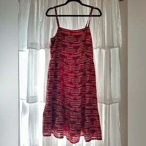 NWT Loft multicolor‎ striped mini dress; size: 10